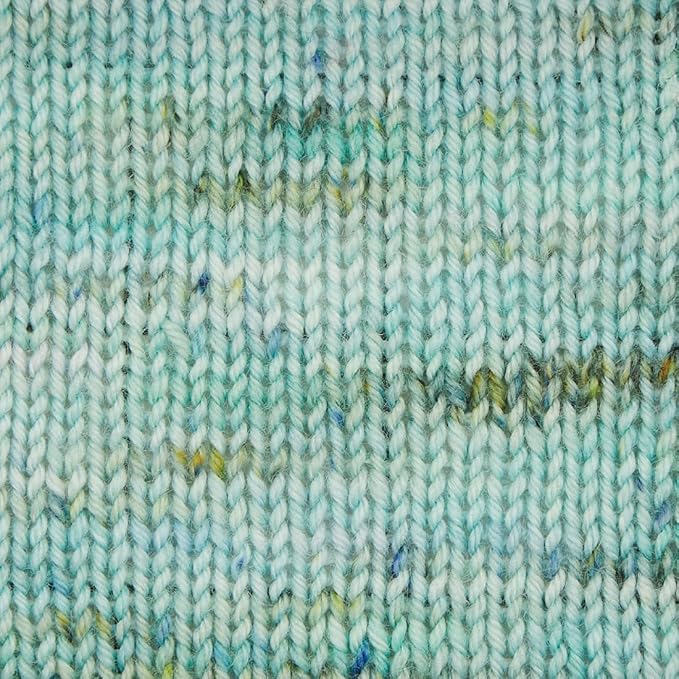 KnitPro Symfonie Fingering Weight Hand Dyed Variegated Yarn Skein | Extra Fine Merino Wool & Polyamide Blend for Knitting & Crocheting, Oeko-TEX Certified 400m, 100g | Terra Mint Sky