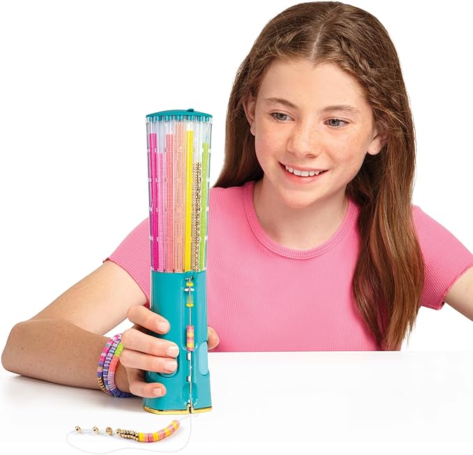 Make It Real: Swift Clicks - Heishi Bracelet Maker - 2047pc, DIY Jewelry Craft Kit, Design & Make 23 Bead Bracelets, Rotate-Click-Wear, Girls Kids 8+