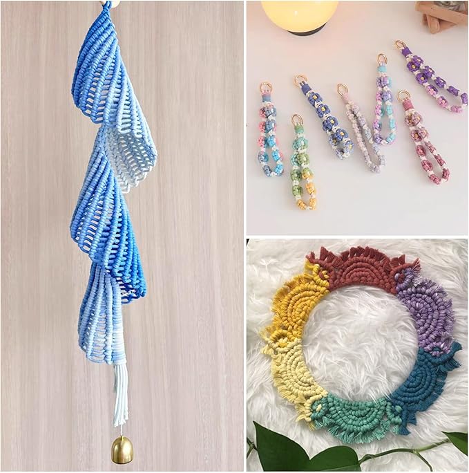 98.46 Feet Pink 3-3.5mm Macrame Cord Twisted Soft Macrame Rope Segment Dyed Decorative Cord Sewing Twine Craft Thread for DIY Crafts Knitting Plant Hangers Christmas Wedding Decoration