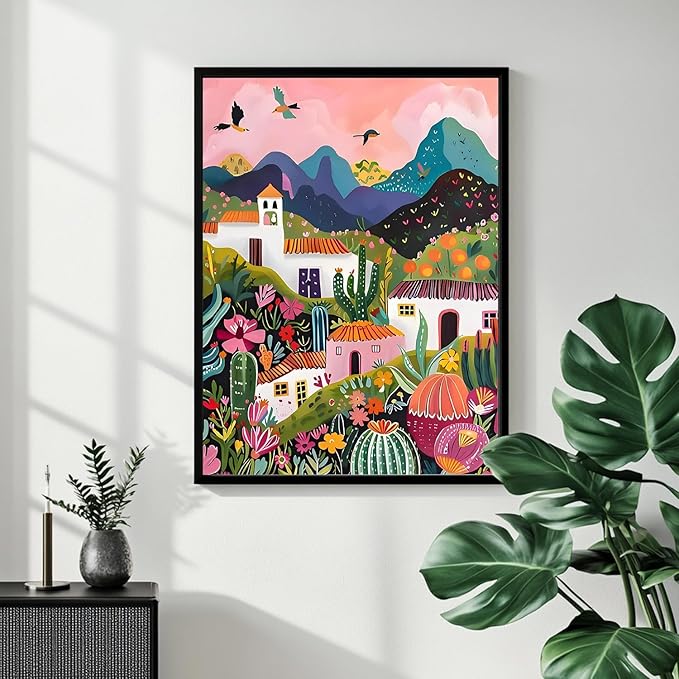 Paint by Numbers for Adult, Landscape Paint by Numbers Kit for Adults Beginners, DIY Landscape Acrylic Painting on Canvas for Home Wall Art Decor 16x20 Inch