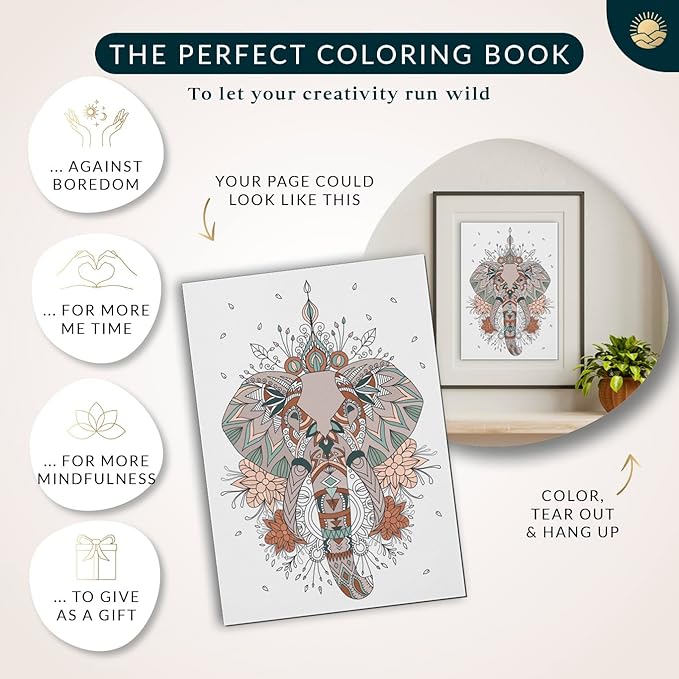 Coloring Books for Adults Relaxation by Mindmellow – Stress Relief Coloring Book for Adults & Teens - Calming Designs to Inspire Creativity and Mindfulness - Coloring Books for Teens