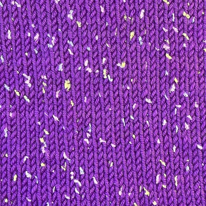 Tweed Twinkles Soft Baby Yarn for Crocheting, 8-Pack (696Yds / 400G), Free Patterns - Acrylic Baby Blanket Knitting Yarn with Flecks - Size 3 DK Light Worsted Weight - Orchid Purple