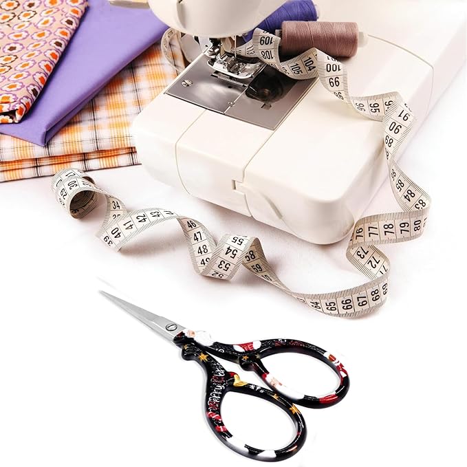 Scissors Small Sewing Scissors 3.6Inch Embroidery Scissor Small Precision with Leather Cover Stainless Steel Scissor for Needle Work Art Work Craft Threading