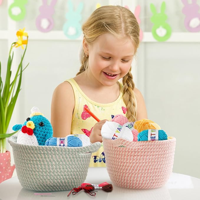XuanMei GR 6PCS Crochet Kit for Beginners Advanced Crocheters Adults Learn to Crochet Kit Amigurumi Animal Starter Step by Step Video Tutorial
