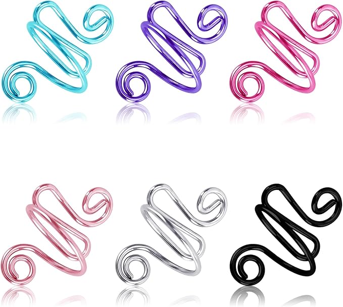 DTOFOOT 6 Pcs Crochet Ring, Adjustable Handmade Yarn Crochet Tension Ring for Crocheting, Crochet Ring Finger Gift for Mom