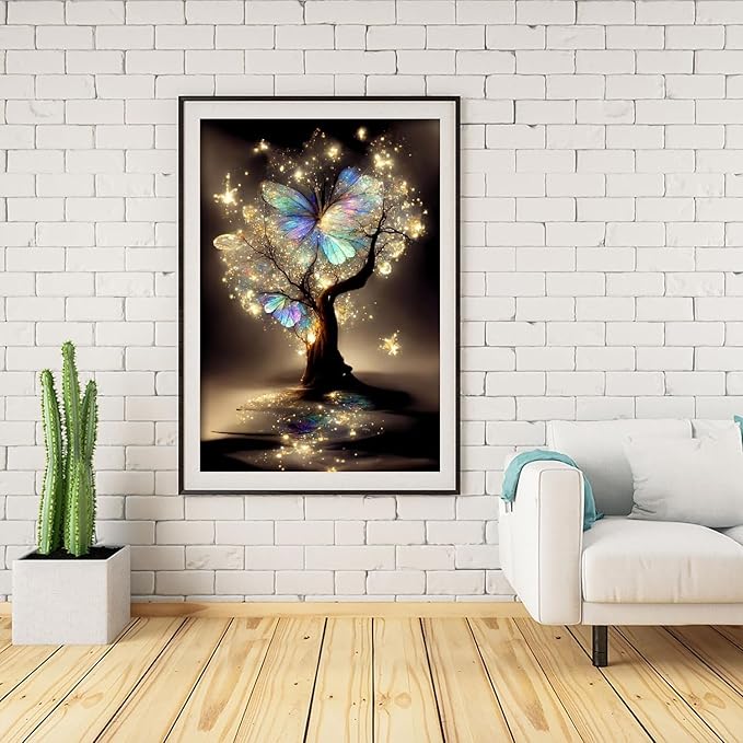 WUDWL Diamond Painting Kits for Adults - Tree of Life DIY 5D Diamond Art Kits Full Drill Diamond Dots Paintings with Diamonds Gem Art and Crafts Home Decor 12x16inch