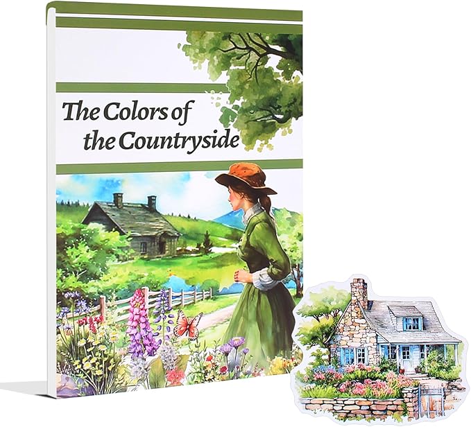 The Colors of The Countryside Journal Stickers for Junk Journaling, 20 Pre-Cut Scrap Book Sticker Sheets, Stickers for Scrapbooking Supplies, Planner, Bujo, Craft Arts