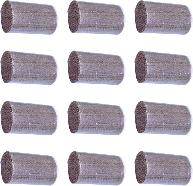 Yglnden 12 Rolls Latch Hook Kit Colorful Yarn Bundles Cut Rug DIY Latch Hook for Handmake Craft Sewing Knitting for Adults (Light Brown #45)
