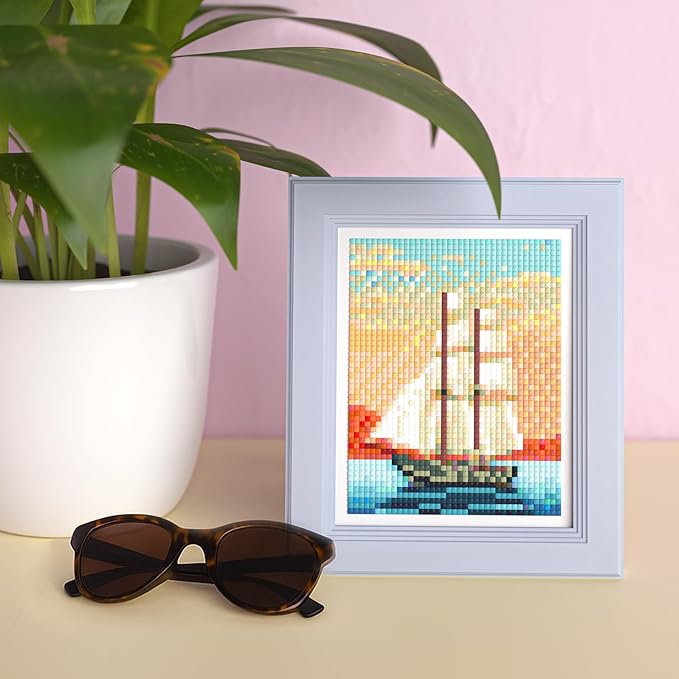 LuwoArte 15 Pack Diamond Painting Kits for Adults – Beach, Summer Vibes & the Sea Breeze – Full Drill DIY Paint Gem Art for Adults – Brilliant 5D Diamond Painting Kit – Relaxing Craft for Wall Décor