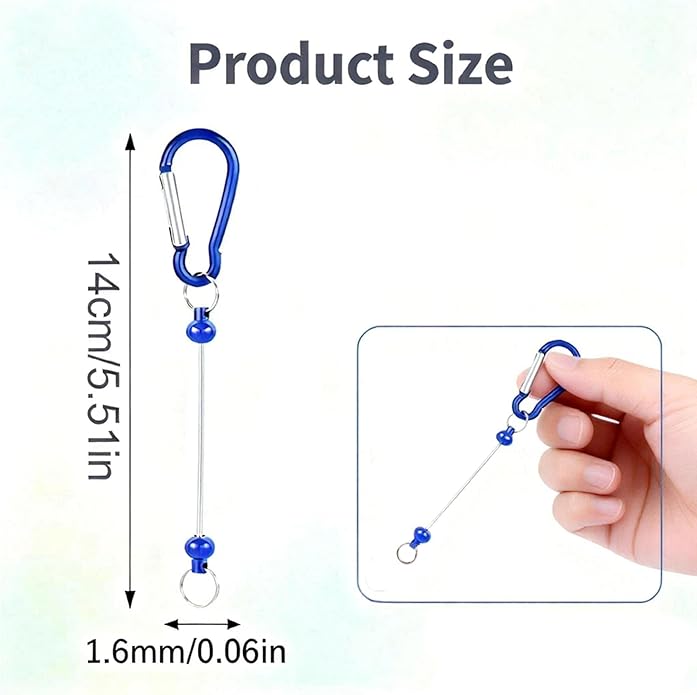 PIPITREE 22 PCS Beadable Keychains Bars Bulk 11 Colors DIY Beaded Keychain Making Kit for Women & Men
