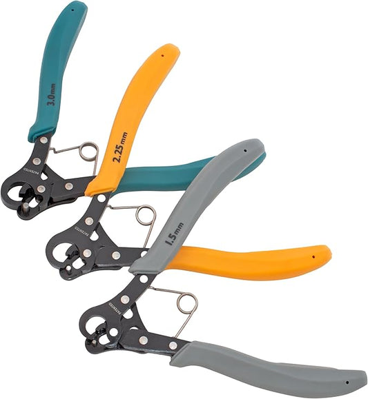 The Beadsmith Original One Step Loopers – 3-Piece Combo Pack, includes 1.5 mm, 2.25 mm & 3 mm Looper Pliers, Use With 24-18g Craft Wire (Patented)