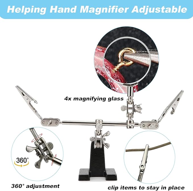EUIQUE Jewelry Making Supplies Kits Repair Tools for Adults with Pliers, Wires, Necklace Chains, Findings and Helping Hands