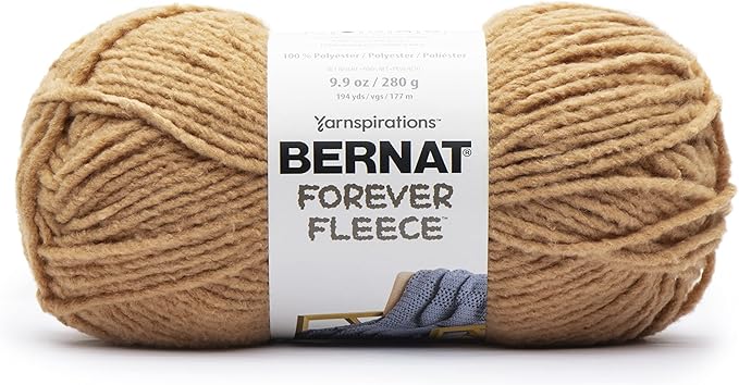 Bernat Forever Fleece Bergamot Yarn - 2 Pack of 280g/9.9oz - Polyester - 6 Super Bulky - 194 Yards - Knitting/Crochet
