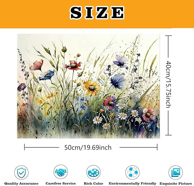 WUDWL Diamond Art Kits for Adults Beginner, Flower DIY Modern Diamond Painting Kits 5D Diamond Dots Gem Art Crafts with Tools,Round Full Drill Funny Crafts for Home Wall Decor&Gift-15.75X19.69 inch