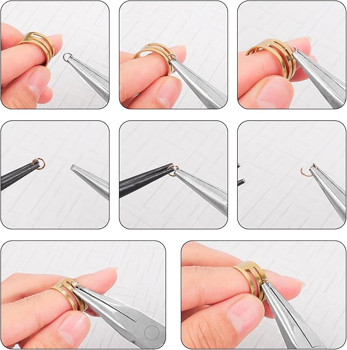 3Pcs Jewelry Pliers Set Jewelry Making Pliers Tools Kit Include Jewelry Making Needle Nose Chain Nose Round Pliers Wire Cutter for Bracelet Beading DIY Craft Jewelry Making Supplies