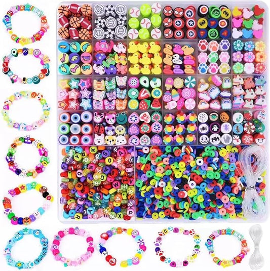 Gorblos Bracelet Crafting Kit - Make Friendship Bead Bracelets, Bag Charms, Keychains & Phone Straps | DIY Craft Supplies for Boys & Girls of All Ages | Ideal for Birthdays, Christmas & Holidays