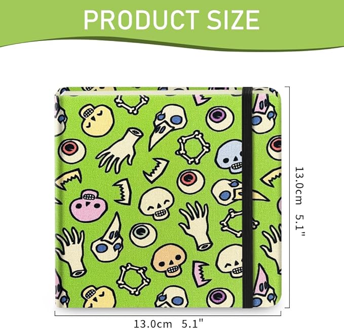 Mifuner Small Square 5x5 80gsm Mini Notebooks Blank Pages Sketchbooks Travel Journal Pocket Hardcover Paint Writing Notebook Blank Diary Memo Planner Sketchbook Fabric Cover, Bone