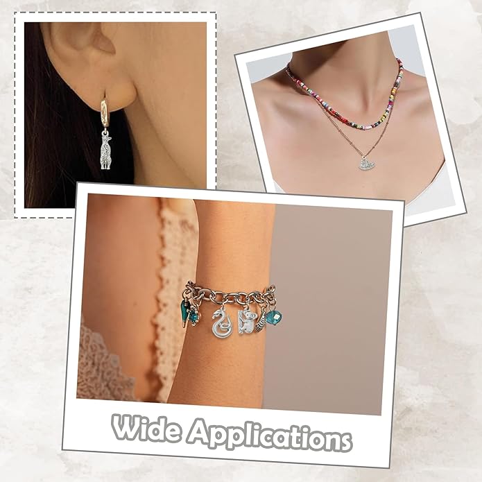 Antique Silver Cross Drink Insect Animal Theme Charms for DIY Jewelry Bracelet Necklace Earring Keychain Decor