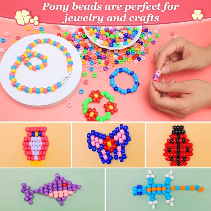 eppingwin beads and bead assortments (1000 pony beads-gold solid)…