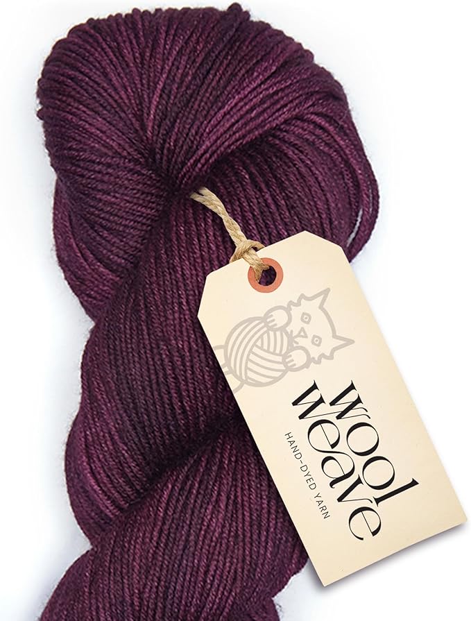 Superwash Merino Wool Yarn for Knitting & Crocheting - Premium Hand Dyed Yarns, 100gr, 240 Yards, Dk Weight Yarn - Luxurious, Soft & Durable