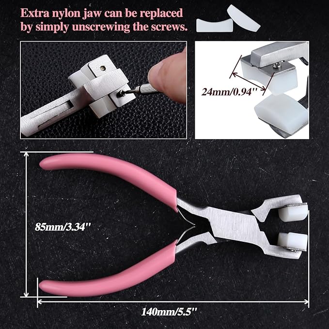 SPEEDWOX Bracelet Bending Pliers Essential Bracelet Kit for Making Metal Stamping Bracelet Bending Bar Kit Bracelet Bending Tool DIY Custom Bracelet Accessories, Jewelry Metal Making Kit Tool
