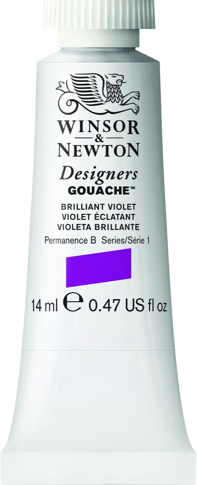 Winsor & Newton Designer's Gouache, 14 ml (0.47oz) tube, Brilliant Violet