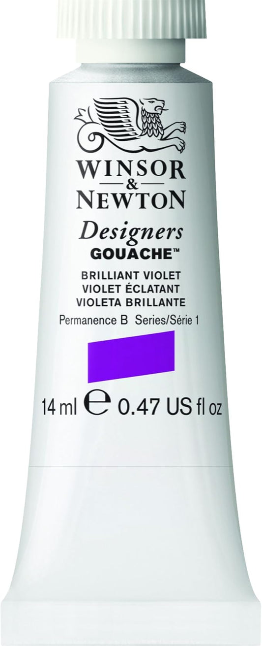Winsor & Newton Designer's Gouache, 14 ml (0.47oz) tube, Brilliant Violet