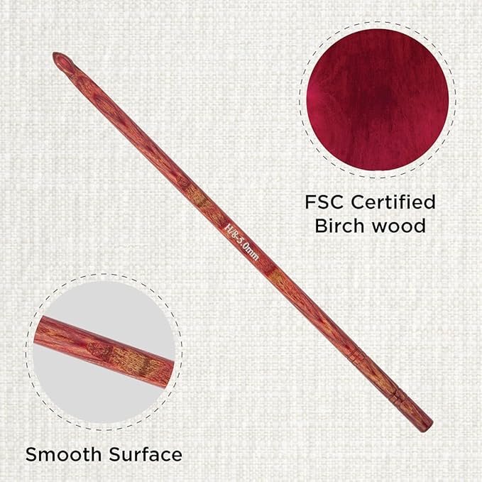 KnitPro Dreamz Single-Ended Crochet Hook | US Size H (5mm)