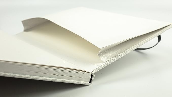 Etchr B5 Portrait Sketchbook - Cold Press Mixed Media 100% Cotton - Hardcover Drawing Book - Hardcover 6.9”x9.8 with 52 Pages
