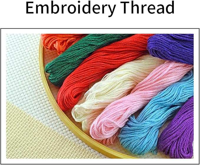 Redxing Stamped Cross Stitch Kits Embroidery kit for Beginners Adults Full Range of Embroidery Patterns Starter Kits DIY Printed Cross Stitch Kits Needlepoint Kits 11CT-Forest Landscape 18x18 inchs