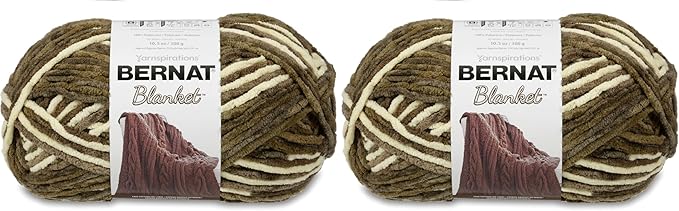 Bernat Blanket Yarn, Gathering Moss (Pack of 2)