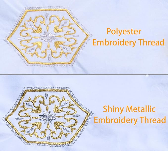 Simthread Best 20 Colors Metallic Embroidery Machine Thread Kit 500M(550Y) for Computerized Embroidery and Decorative Sewing