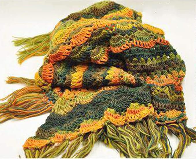 NICEEC 3 Skeins 100% Wool Rainbow Yarn Soft Gradient, Self-Striping, Colorful Single Ply Yarn for Crochet & Knitting - 4#