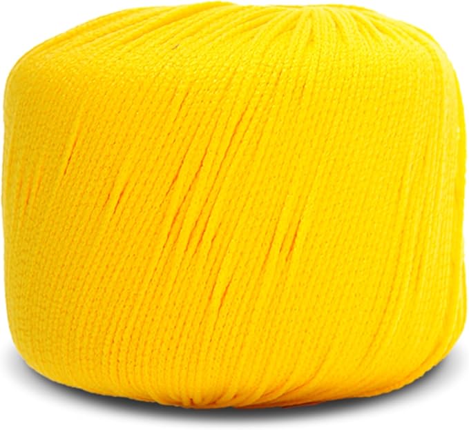 CIRCULO Seaside Yarn, Perfect for Beachwear, Bikinis & Cover-Ups, Quick-Drying & Lightweight, Fingering Weight, 100% Polyamide, 180.4 yds, 50g (616 - Canary)