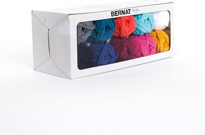 Bernat Blanket Minis Classic Yarn - 1 Pack of 600g/21.2oz - Polyester - #6 Super Bulky - 420 Yards - Knitting/Crochet