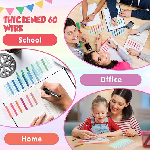 STOBOK 45Pcs Washi Tape Holder Thickened Rounded Corner Washi Tape Boards for Scrapbooking and DIY Projects for Home Office School Use