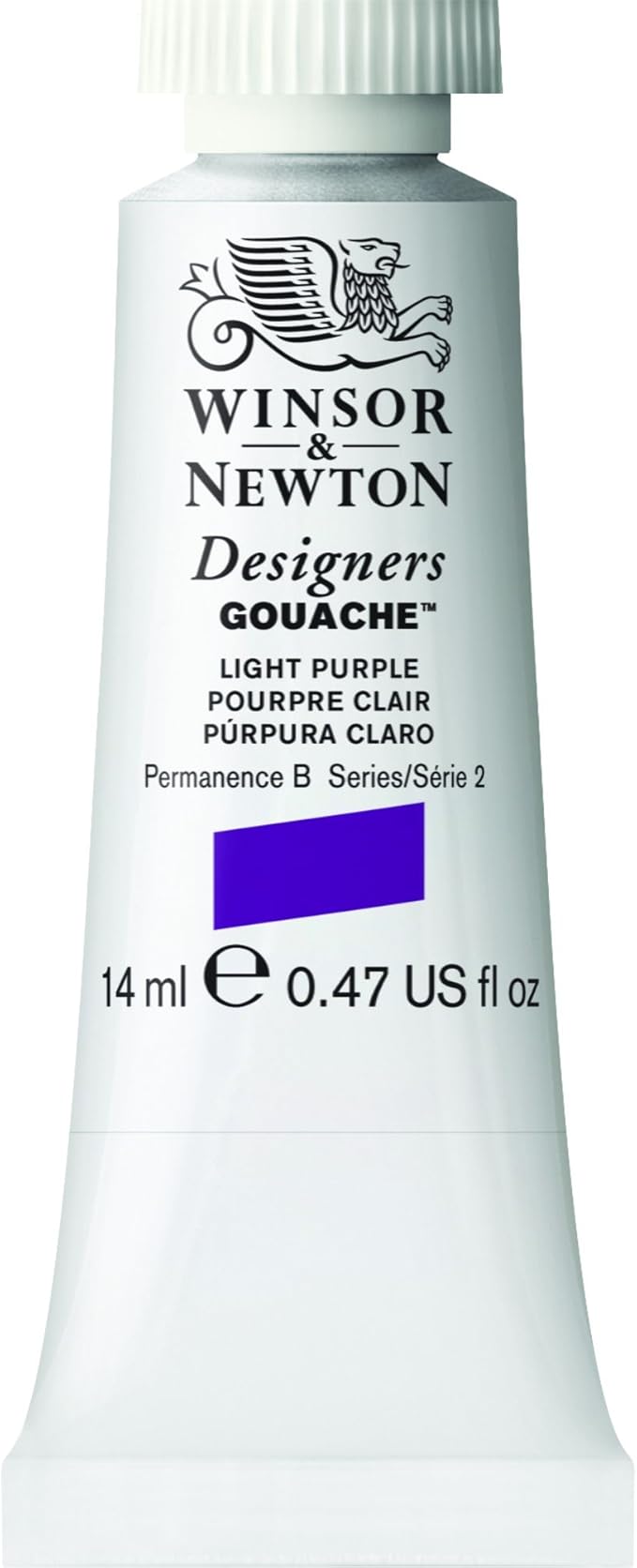 Winsor & Newton Designer's Gouache, 14 ml (0.47oz) tube, Light Purple