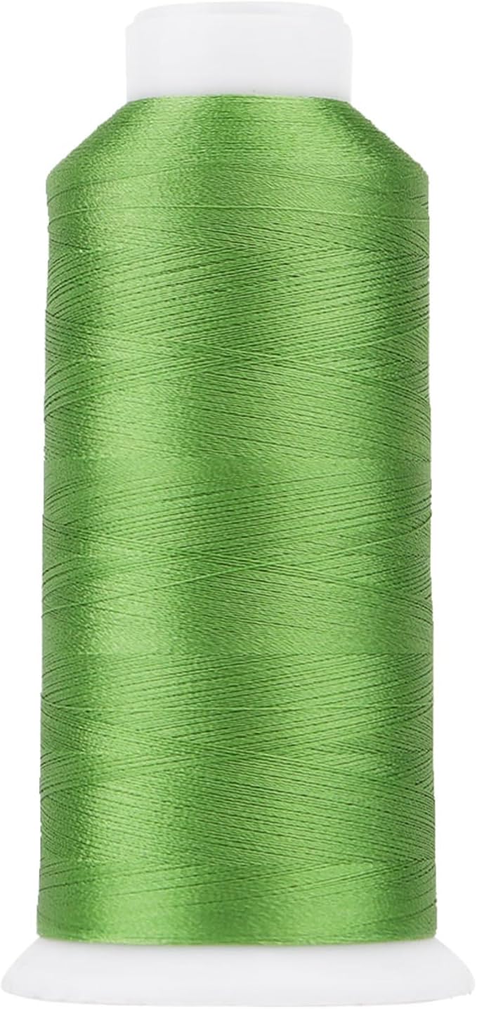 High Tenacity Polyester Embroidery Machine Thread 40WT(120D/2) 4000M Per Spool for Commercial and Domestic Embroidery Machine (Lime Green-1848)