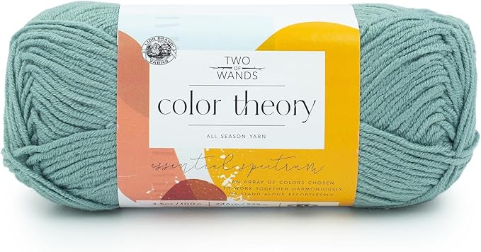 Lion Brand Yarn, Color Theory Worsted Weight Yarn for Knitting and Crochet, Tourmaline, 1 Pack, Acrylic Fiber with Modern Color Palette, Perfect for Sweaters, Hats and Cozy Blankets