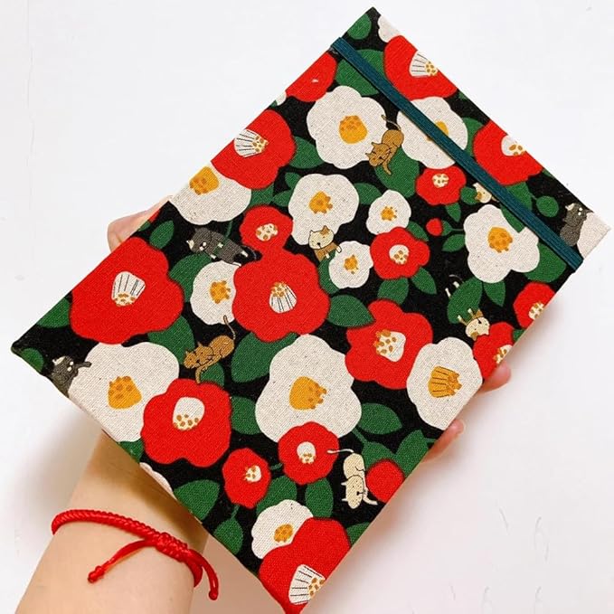 Handmade Watercolor Journal, 7.6x5.3'', 140lb/300gsm, Cold Press, 20 Sheets/40 Pages,Sketchbook,Travel Notebook, Suit for Watercolor/Pen Light Color/Gouache/Acrylic/Sketching