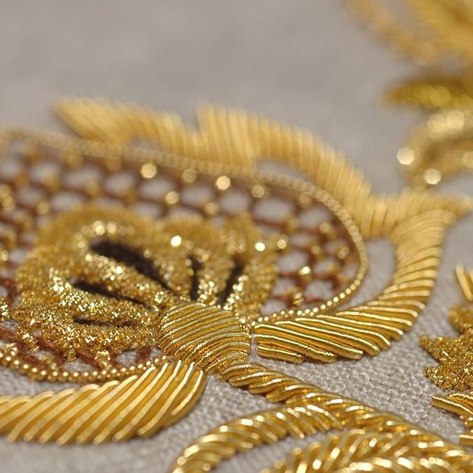 12 Skeins Metallic Embroidery Floss, 8m Each Metallic Gold Embroidery Thread for Cross Stitch, Friendship Bracelets, Sewing, Yarn Crafts & String Art Supplies (Gold)