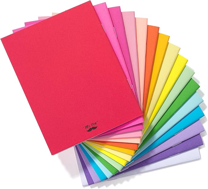 Mr. Pen- Colorful Blank Books, 4.25" x 5.5", 32 Pages, 16 Pack, Bulk, Blank Notebooks for Kids, Mini Notebooks for Kids, Mini Journal for Students, Blank Journal for Kids, Unlined Notebook
