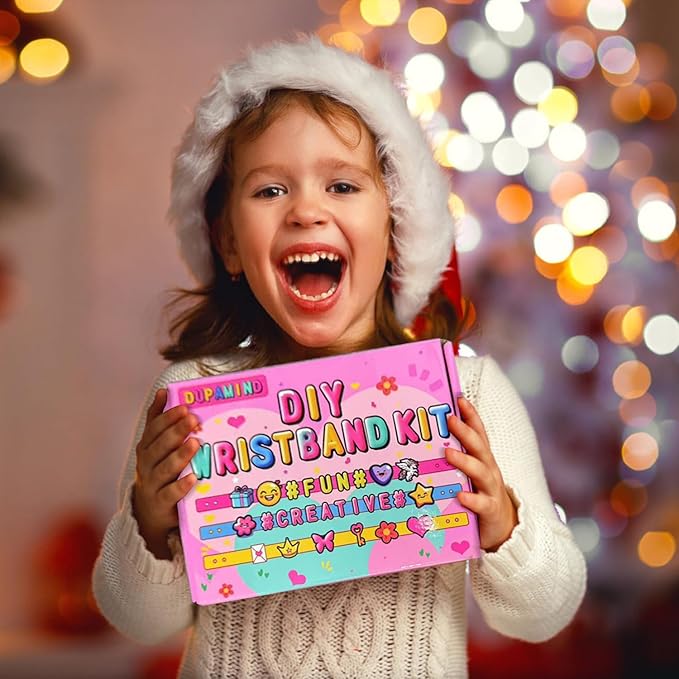 dupamind art & craft kits for kids, diy friendship bracelet making kit for girls, jewelry making, christmas gifts for ages 5-12, toys for ages 5, 6, 7, 8, 9, 10, 11, 12 years old, party craft activity
