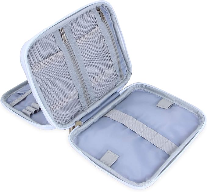 Teamoy Organizer Case for Interchangeable Circular Knitting Needles, Crochet Hooks and Knitting Accessories, Keep All in Place and Easy to Carry, Cats Pink (No Accessories Included)