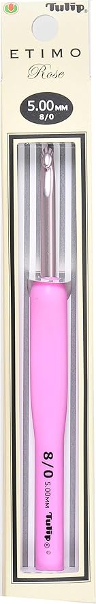 Tulip TER-10 ETIMO Rose Cushion Grip Crochet Hook Needle 8/0 (5.00mm)