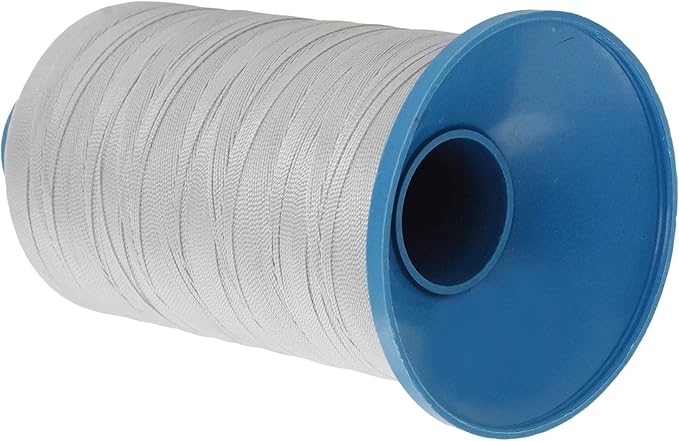 Mandala Crafts Size 138 420D T135 Bonded Nylon Thread - Gray 1250 YDs Tex 135 Heavy Duty Sewing Threads for Leather, Jeans, Weaving, Outdoor Marine Upholstery