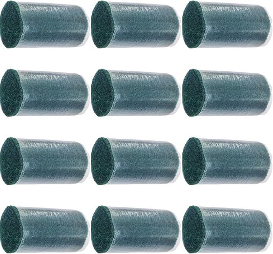 Yglnden 12 Rolls Latch Hook Kit Colorful Yarn Bundles Cut Rug DIY Latch Hook Yarn for Handmake Craft Sewing Knitting for Adults (Green #32)