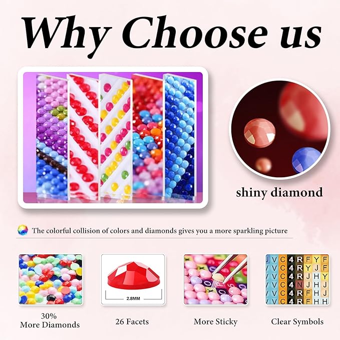 Yezavesu Book Diamond Art Kits for Adults, Book Flower Diamond Painting Kit for Beginners, 5D DIY Round Full Drill Painting with Gem Art Craft Kits for Home Wall Decor 14x14 Inch