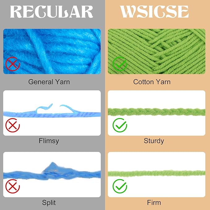 4 PCS Crochet Yarn, 560 Yard Soft Fluffy Yarn for Crocheting Assorted Colors for Knitting Easter Basket Stuffers 1 Skein/140 Yard-Macaron