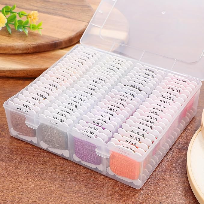 1 Box Embroidery Set, Friendship Bracelet String Kit, String Bracelet Making Kit, 80 Colors Embroidery Thread for DIY Sewing Use